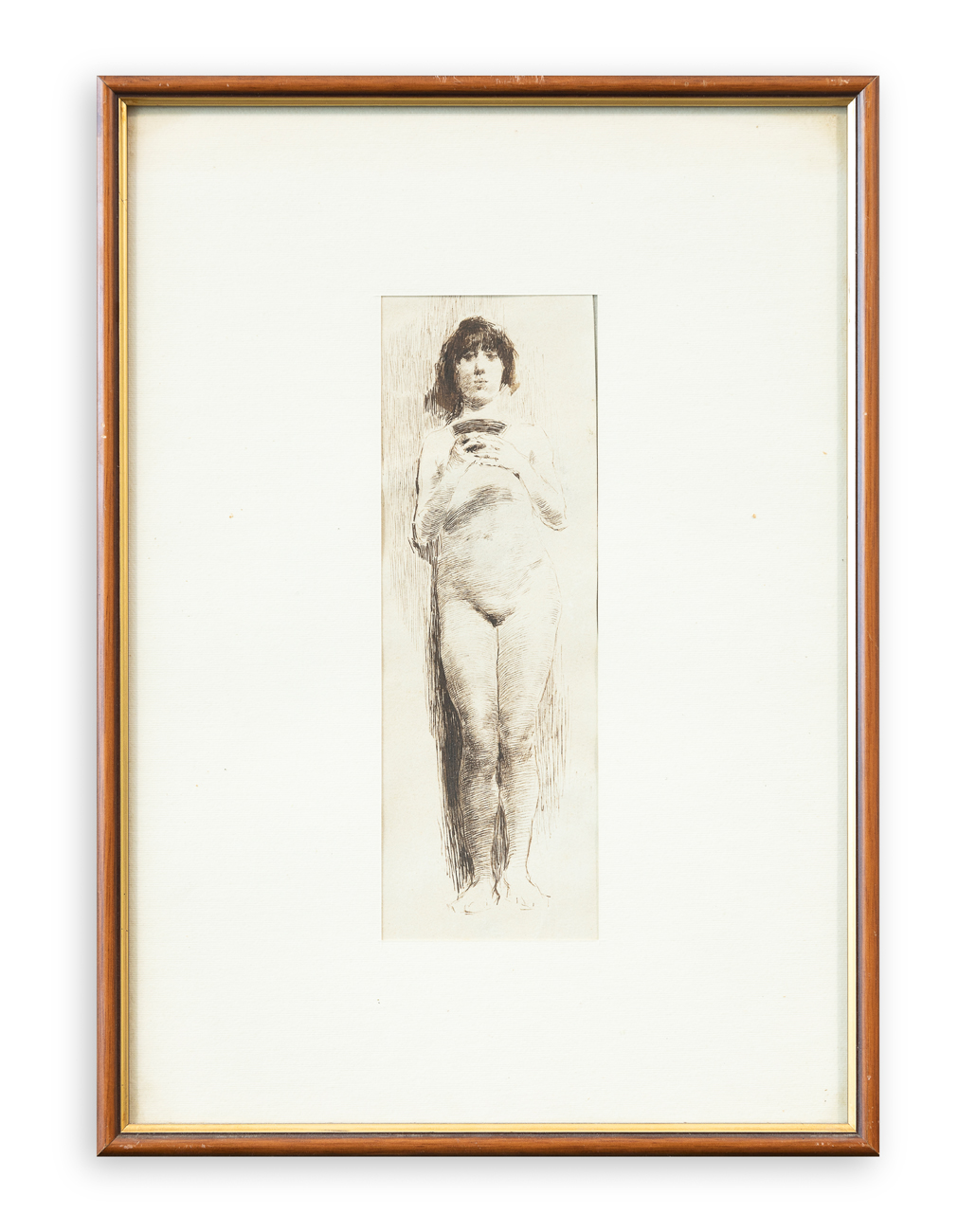 ATTRIBUIBILE A GAETANO PREVIATI (1852-1920) - Senza Titolo (Figura femminile)