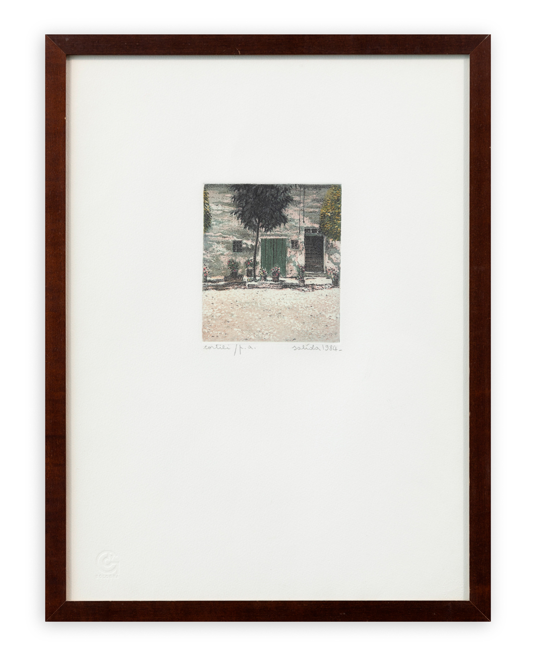 ANTONIO SALIOLA (1939) - Cortili, 1984