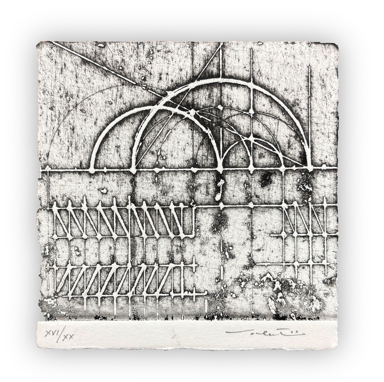 WALTER VALENTINI (1928-2022) - Dall'altezza e della superficie, 1984