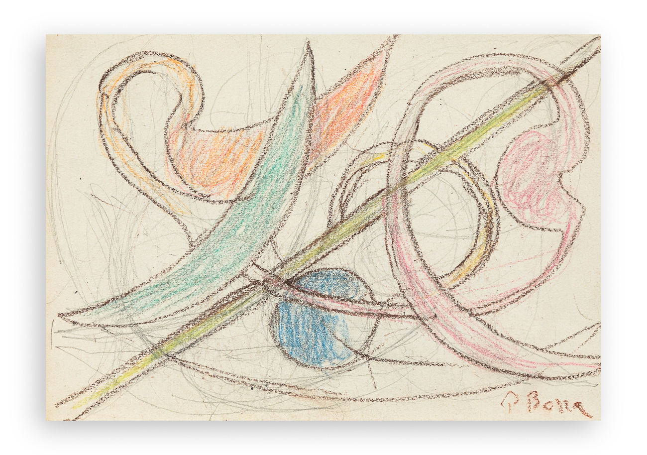 POMPEO BORRA (1898-1973) - Composizione astratta, 1951