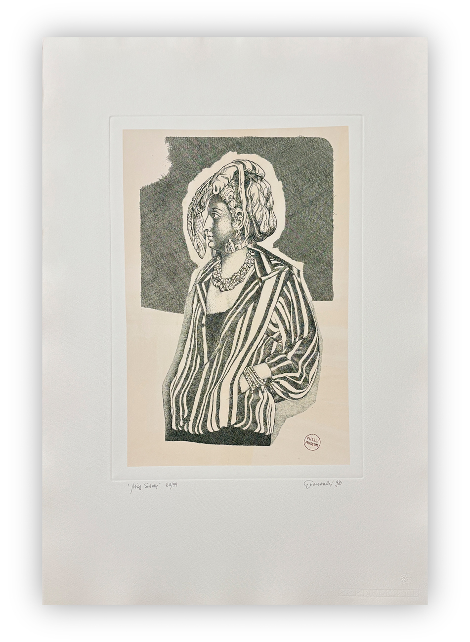 GIUSEPPE GUERRESCHI (1929-1985) - Miss Sidney, 1981