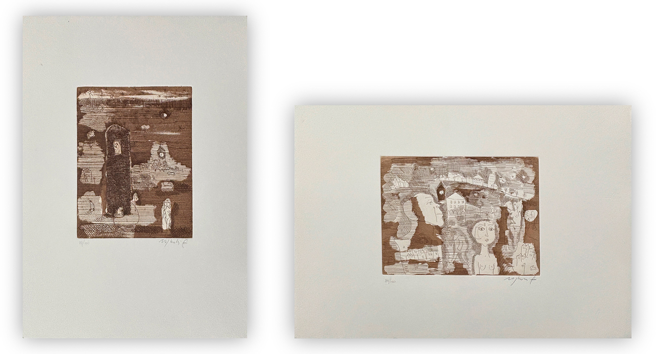 FRANCO ROGNONI (1913-1999) - Lotto unico composto da 2 opere: