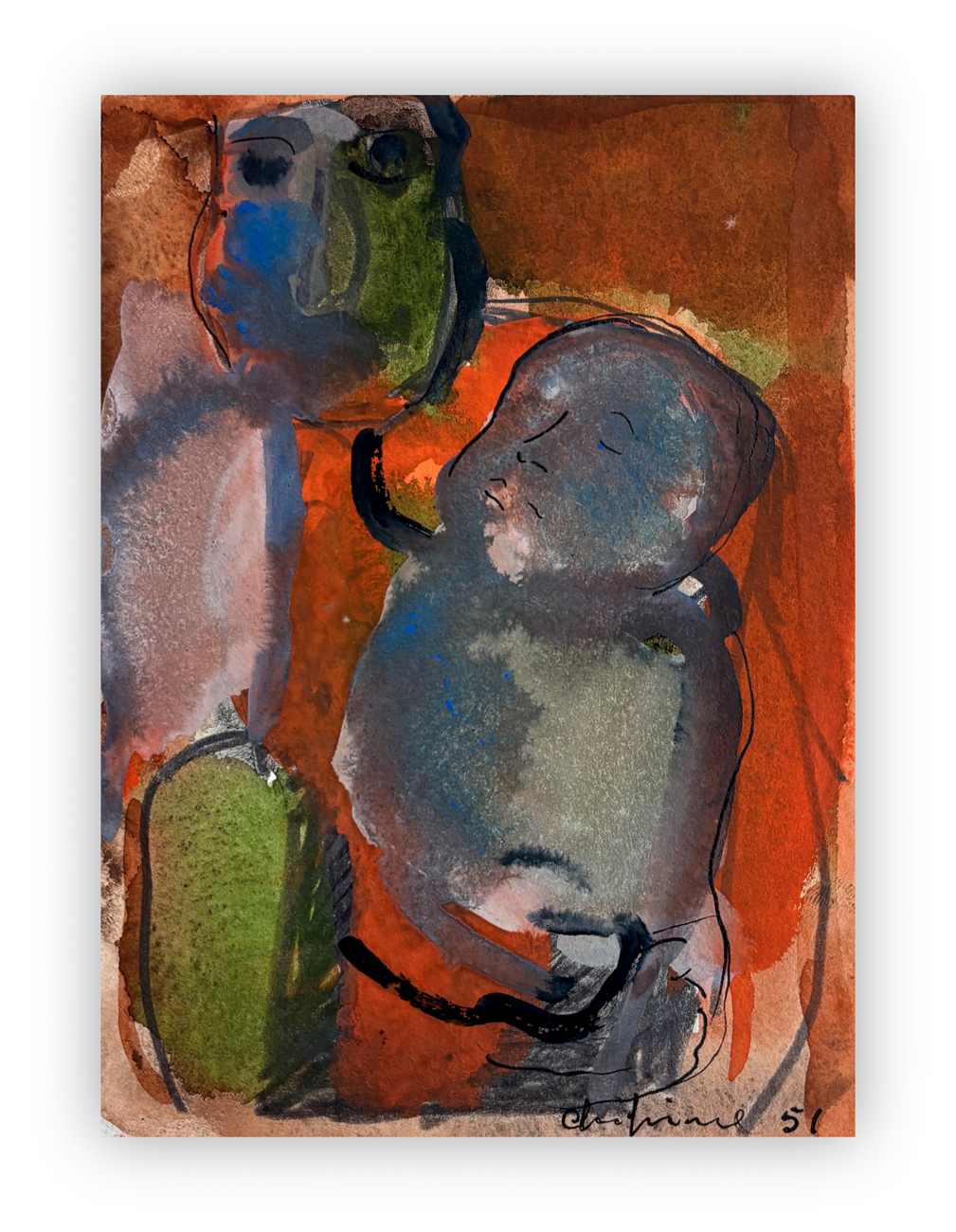 ALFREDO CHIGHINE (1914-1974) - Senza Titolo, 1951