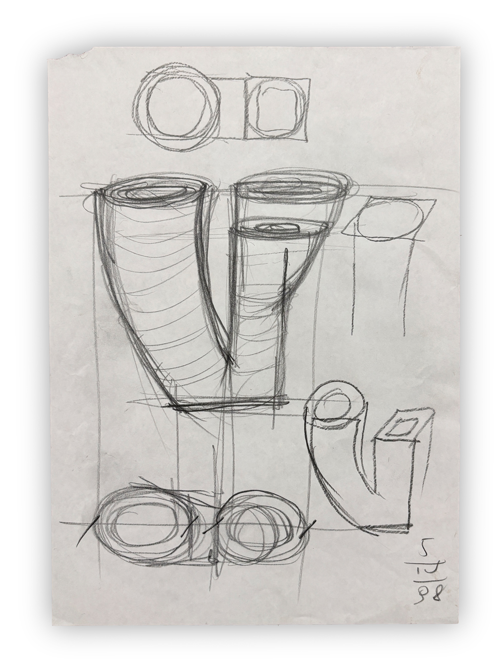 MARIO BOTTA (1943) - Progetto per la serie "13 vasi", 1998