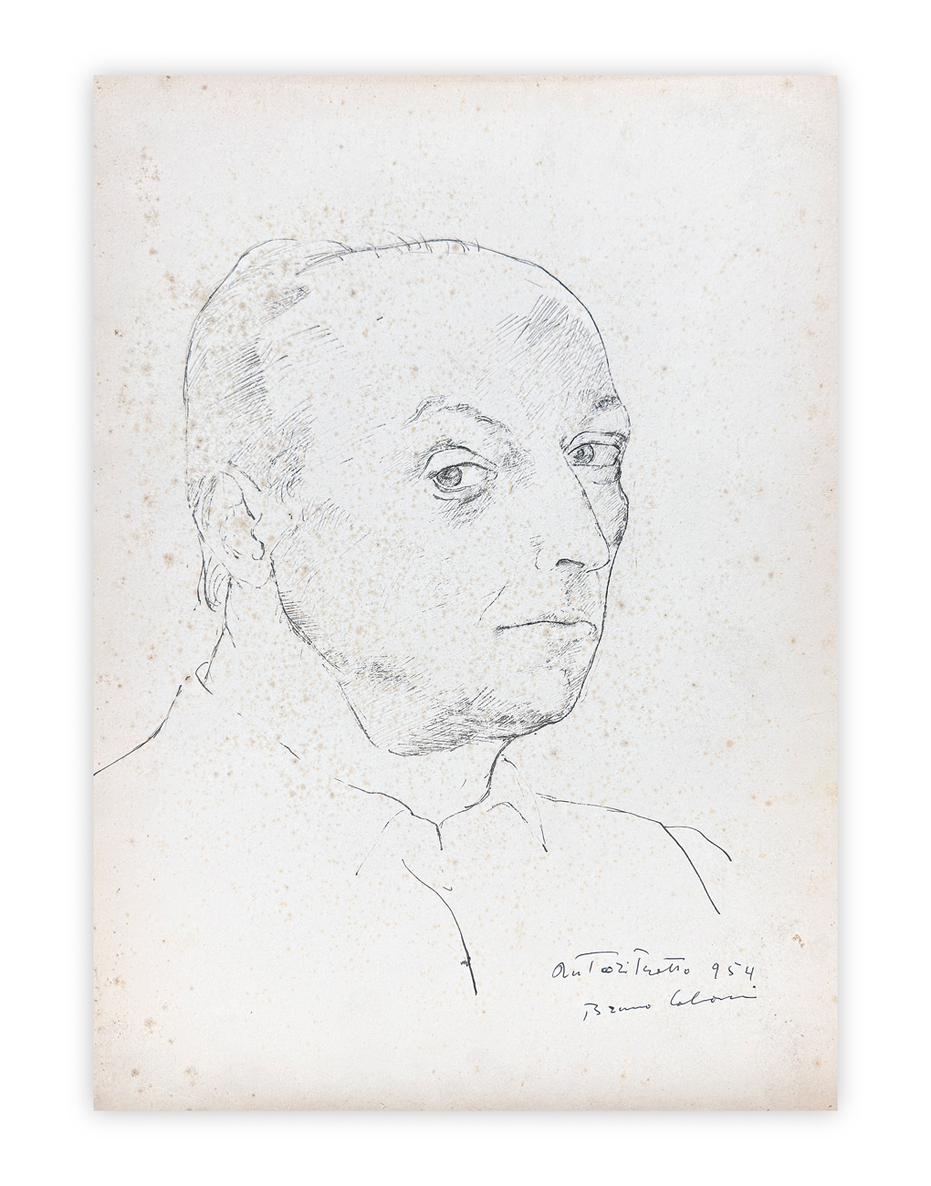 BRUNO CALVANI (1904-1985) - Autoritratto, 1954