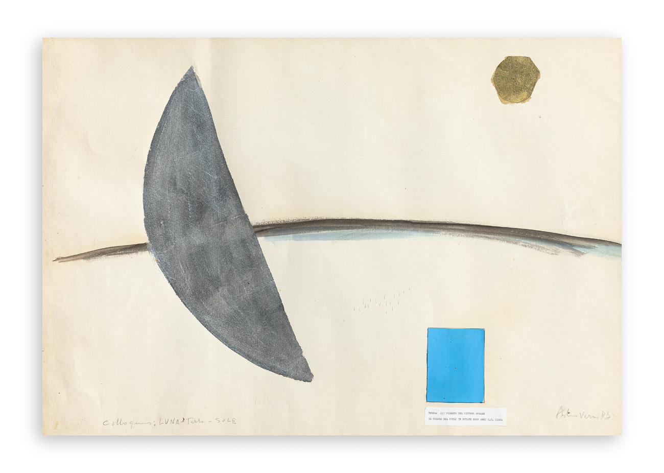ARTURO VERMI (1928-1988) - Colloquio: Luna Terra Sole, 1971