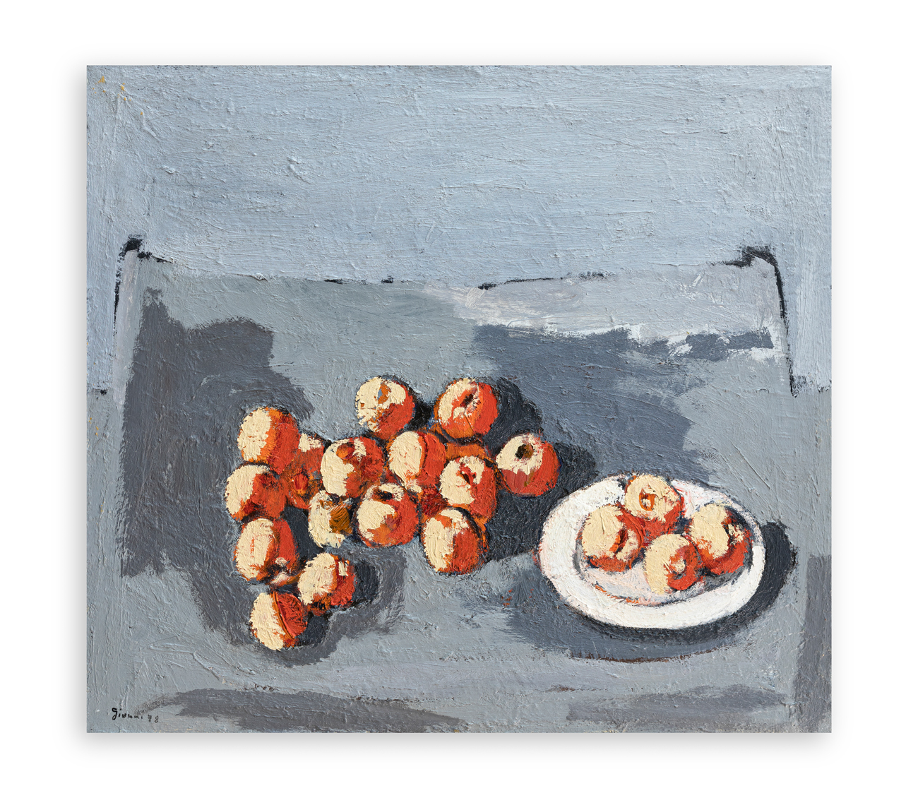 PIERO GIUNNI (1912-2000) - Rosso e grigio, 1978
