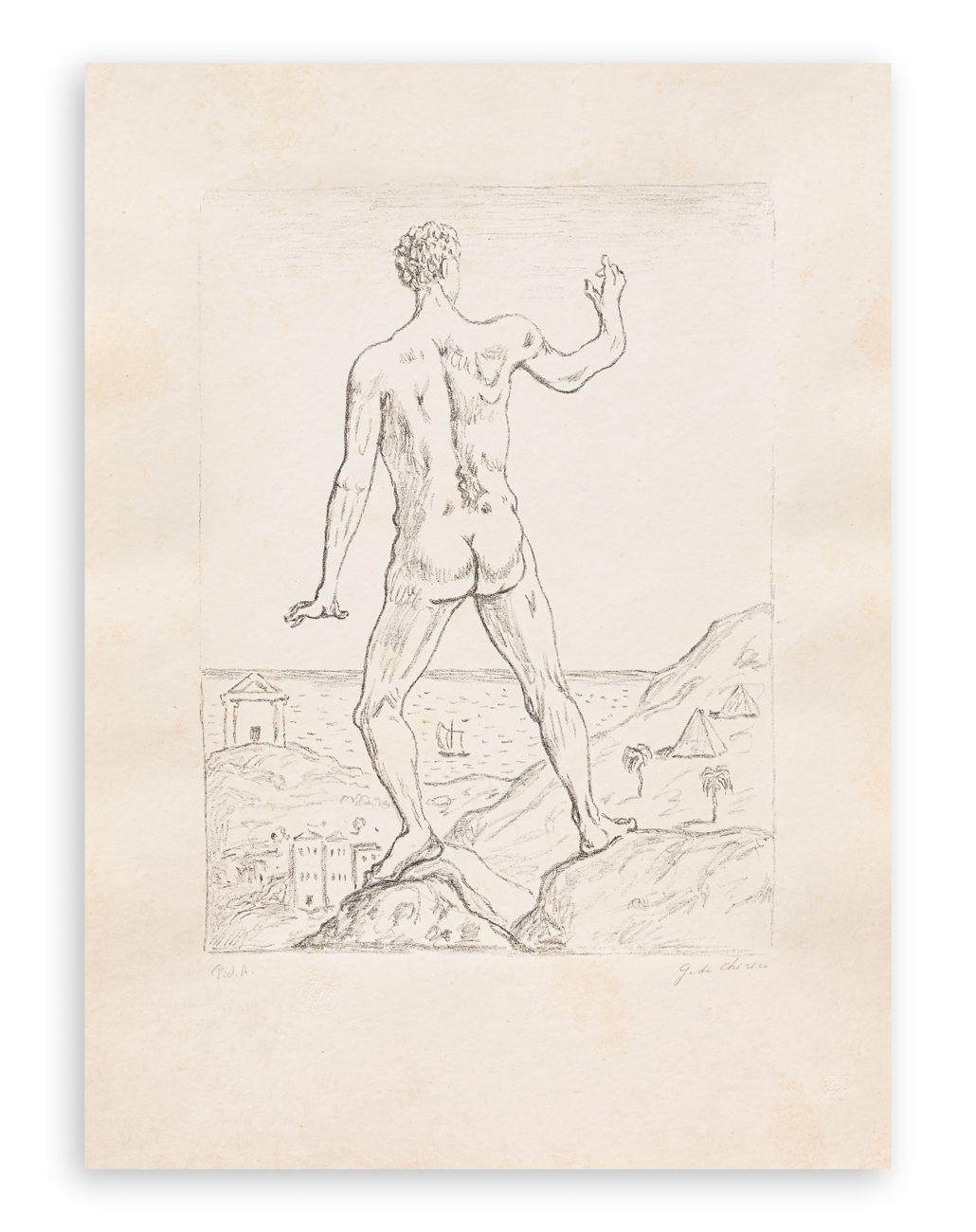 GIORGIO DE CHIRICO (1888-1978) - Hercole, 1973
