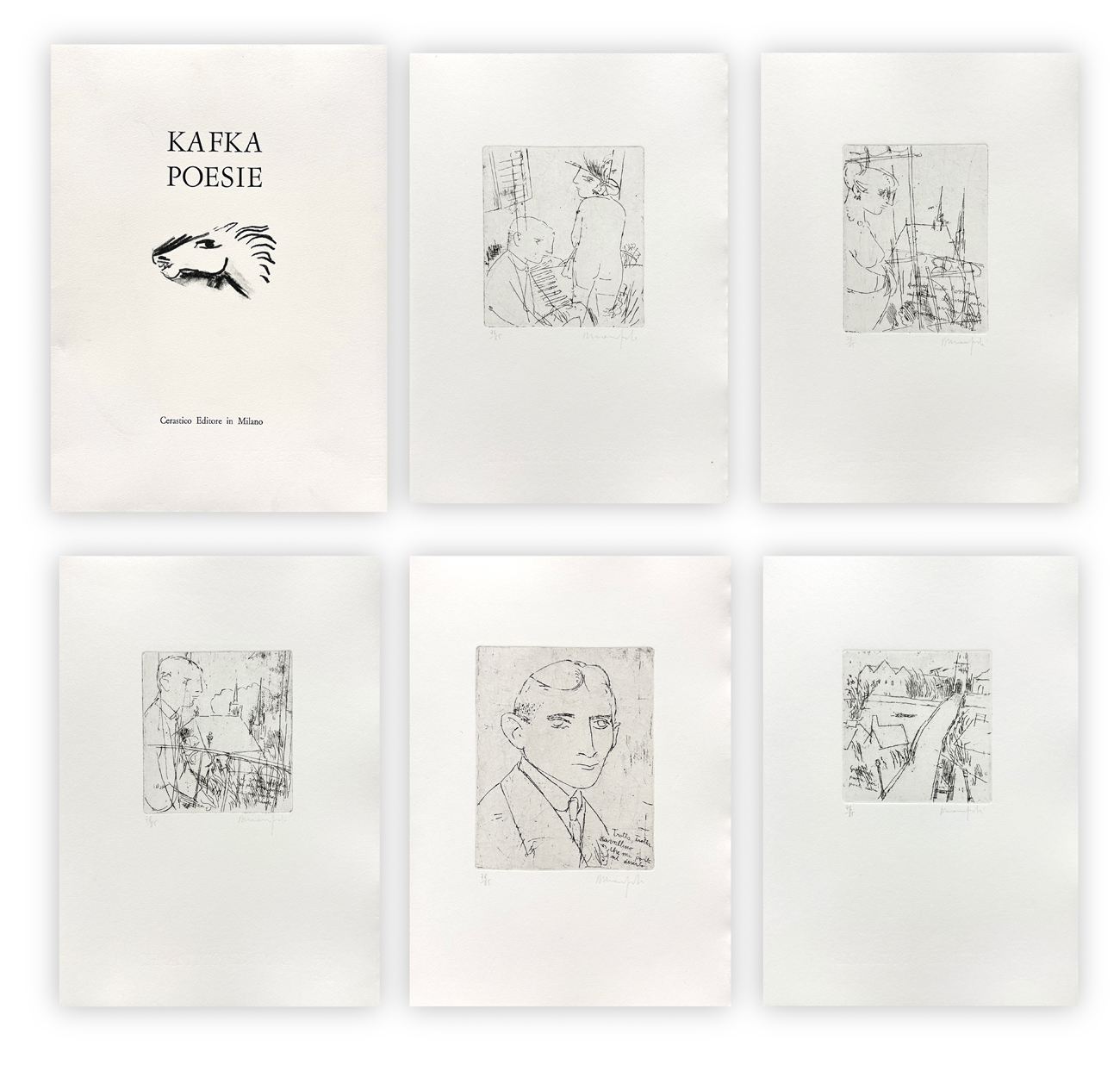 ALBERTO MANFREDI (1930-2001) - Kafka. Poesie, 1968