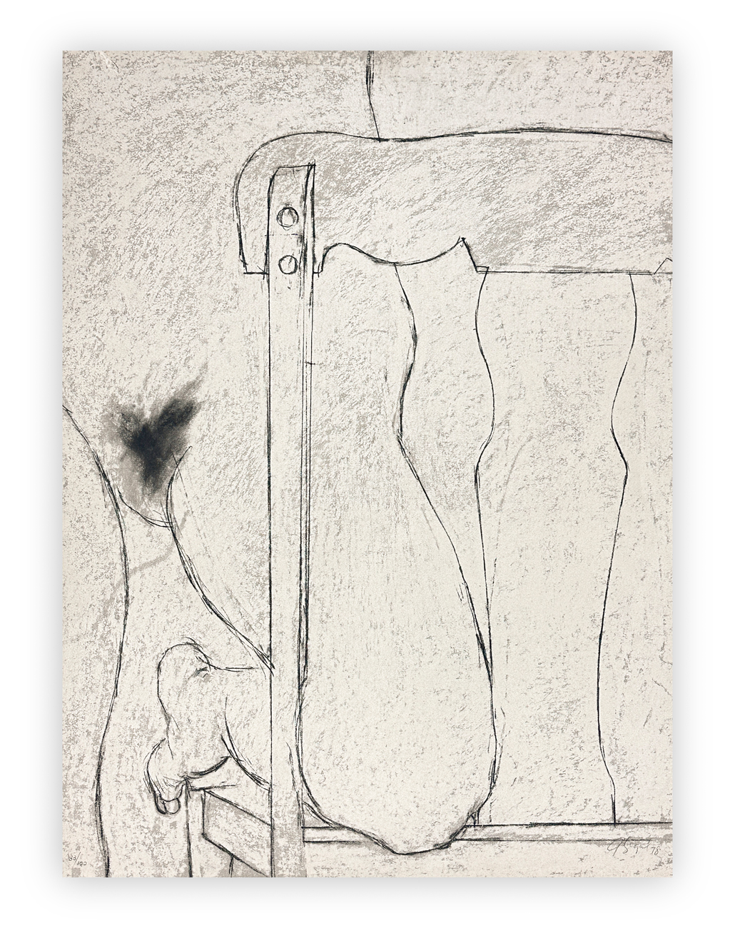 GEORGE SEGAL (1924-2000) - Woman on Chair, 1978