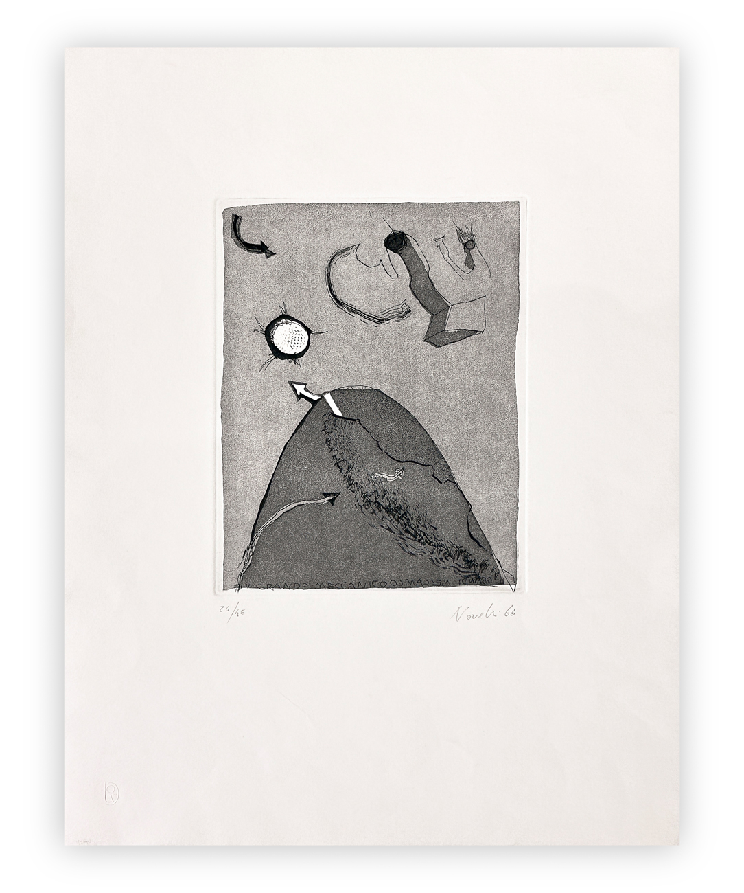 GASTONE NOVELLI (1925-1968) - Il grande meccanico, 1966