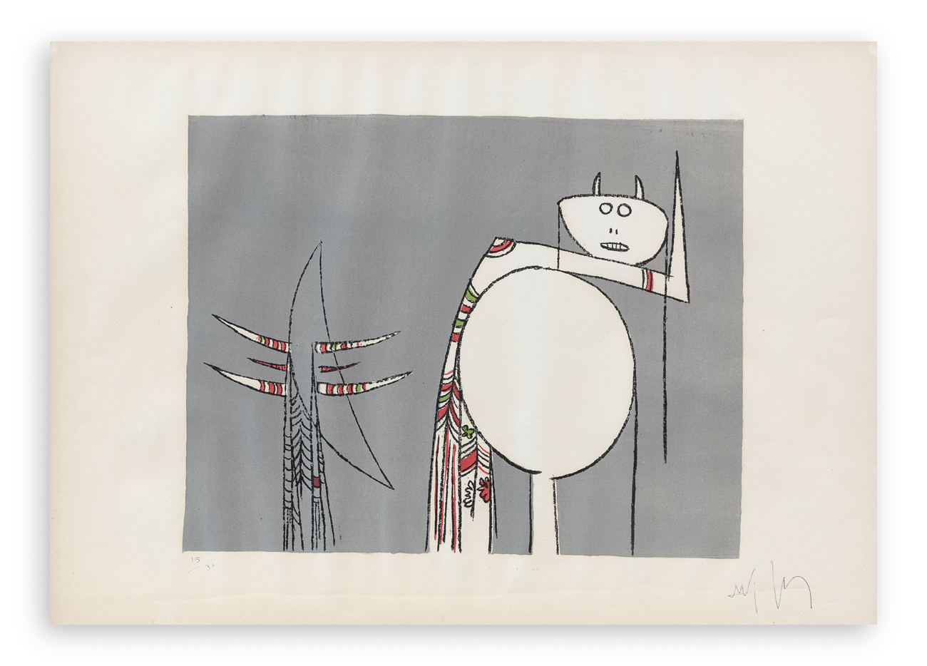 WIFREDO LAM (1902-1982) - La double vie, 1960