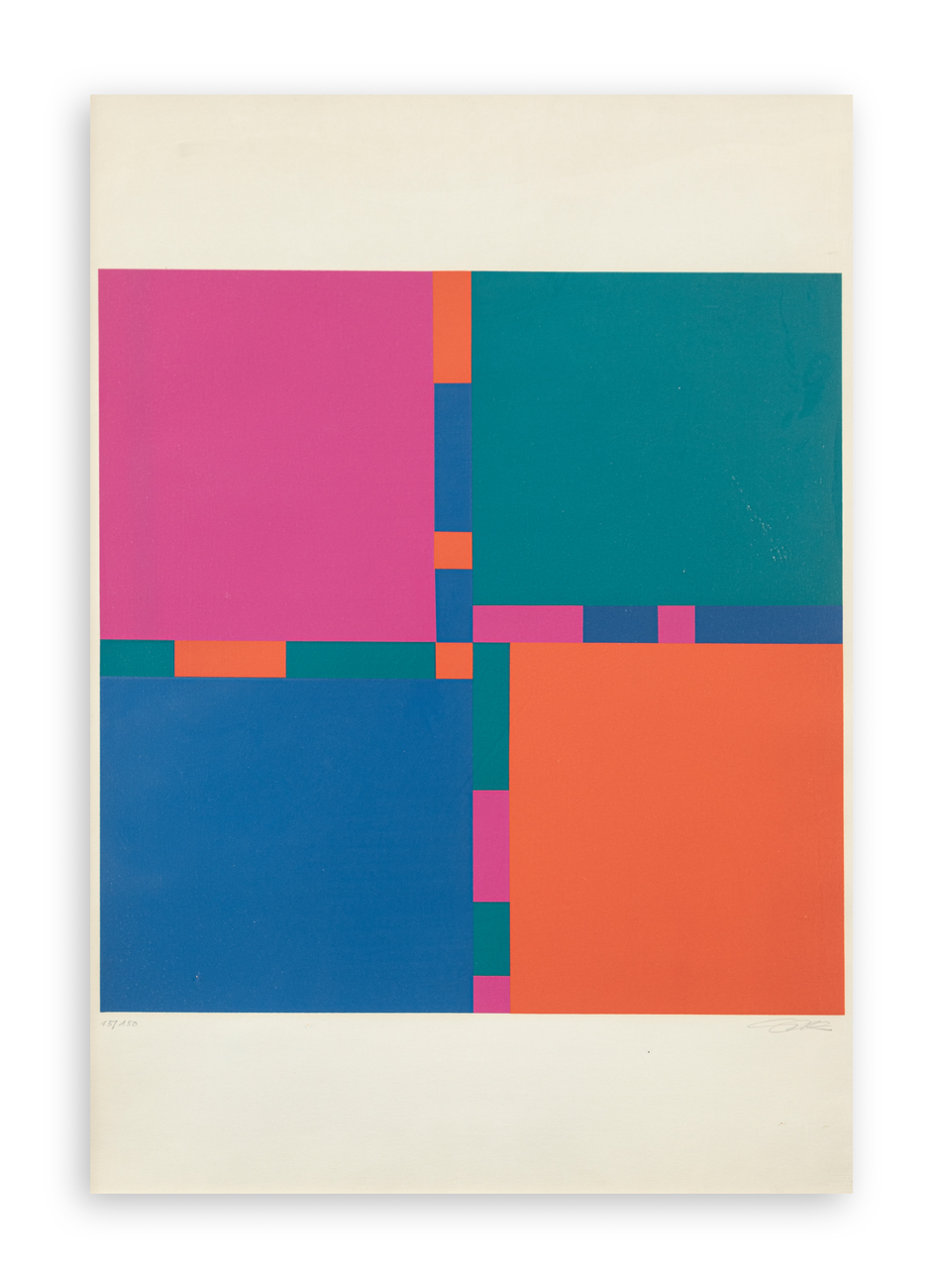 RICHARD PAUL LOHSE (1902-1988) - 4 Farbrhythmen an vier Feldern, 1969