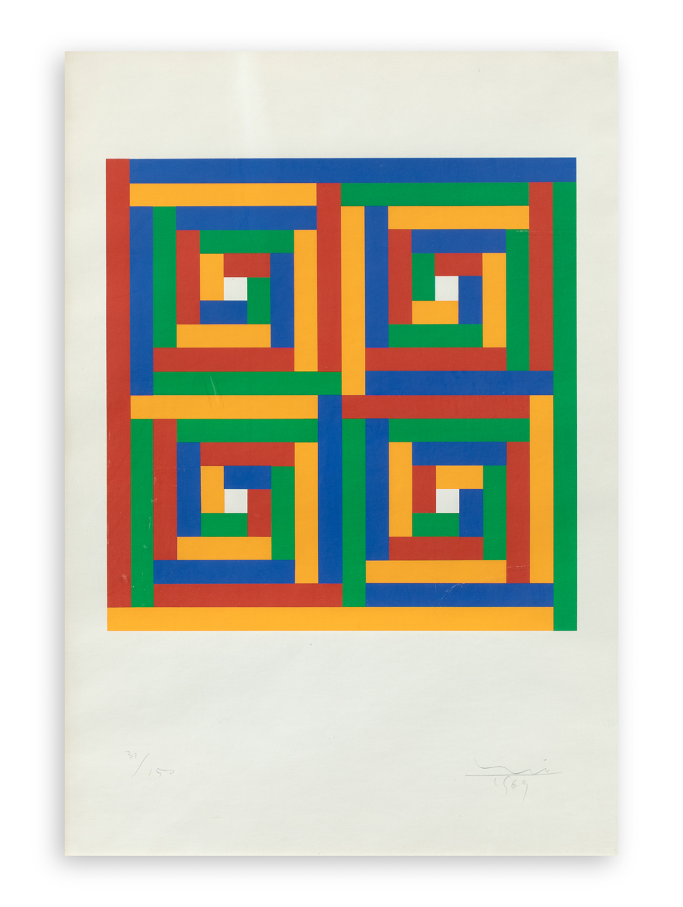 MAX BILL (1908-1994) - Concentric squares, 1969