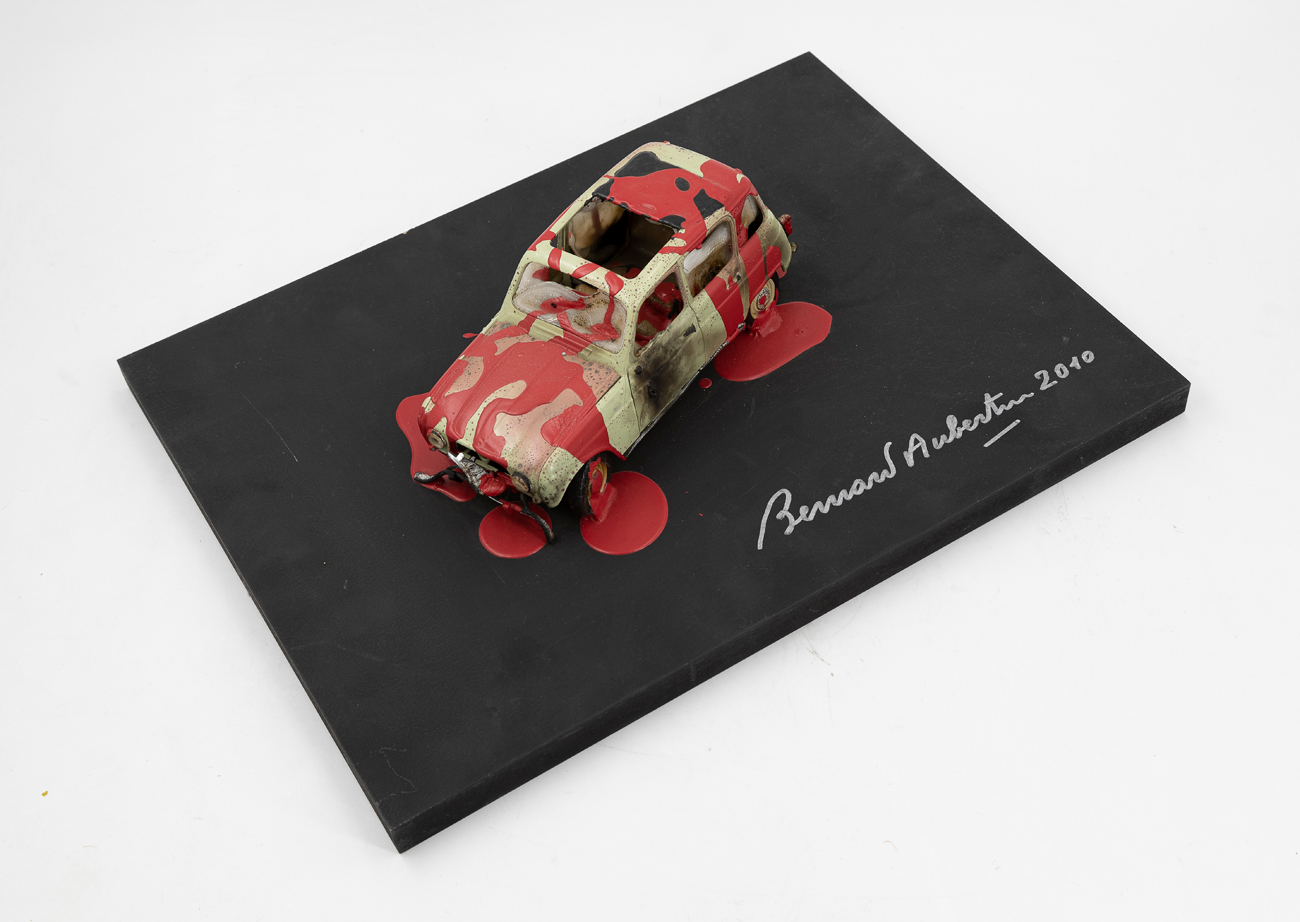 BERNARD AUBERTIN (1934-2015) - Voiture brulée, 2010