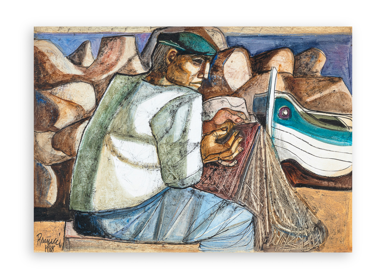LUCIO RANUCCI (1925-2017) - Gente del mare, 1988