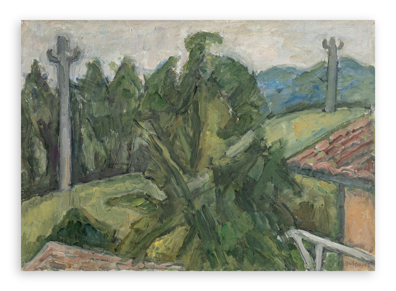 CRISTOFORO DE AMICIS (1902-1987) - Paesaggio lodigiano, 1979