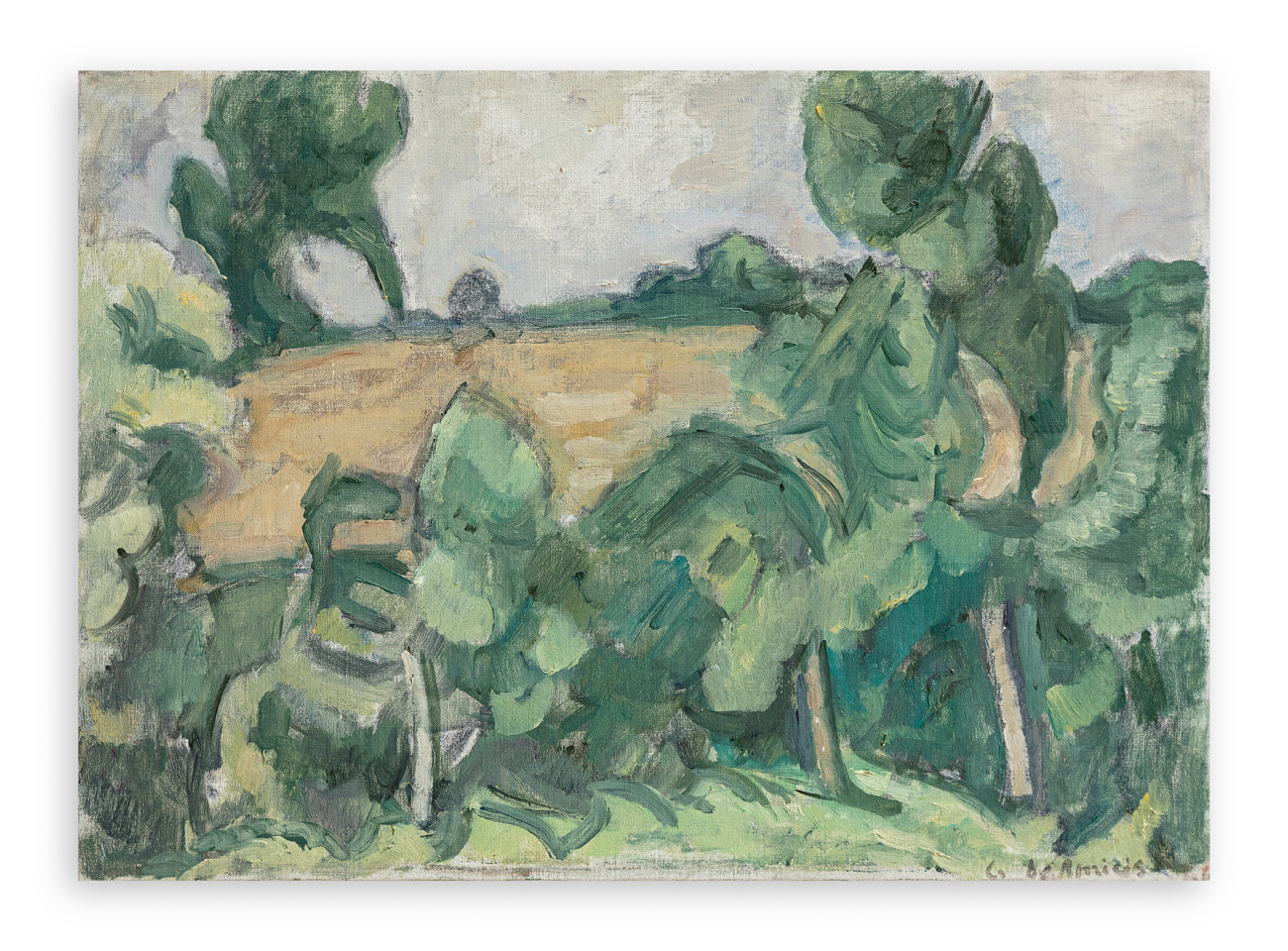 CRISTOFORO DE AMICIS (1902-1987) - Il campo bruciato