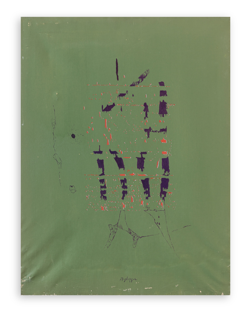 ANNIBALE BIGLIONE (1923-1981) - Senza Titolo, 1975
