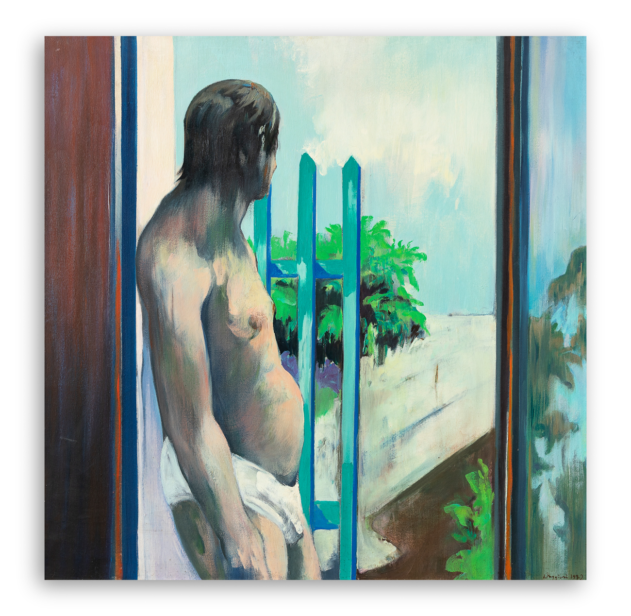 LIBERIO REGGIANI (1931-2024) - Giovane e cancello, 1972