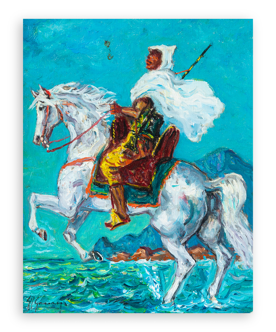 GIOVAN FRANCESCO GONZAGA (1921-2007) - Cavaliere Arabo