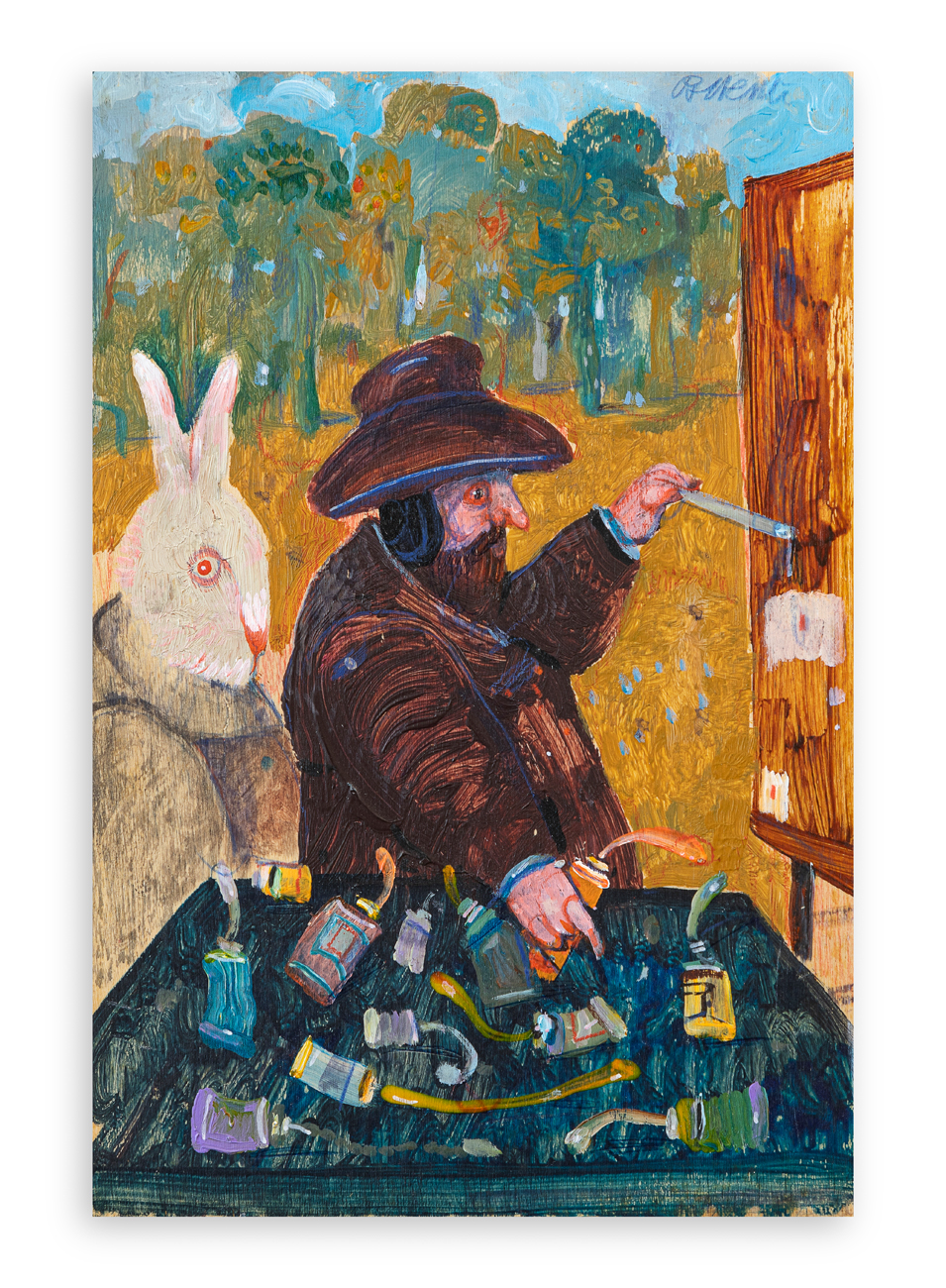 ANTONIO POSSENTI (1933-2016) - Un pittore nel bosco, 2009