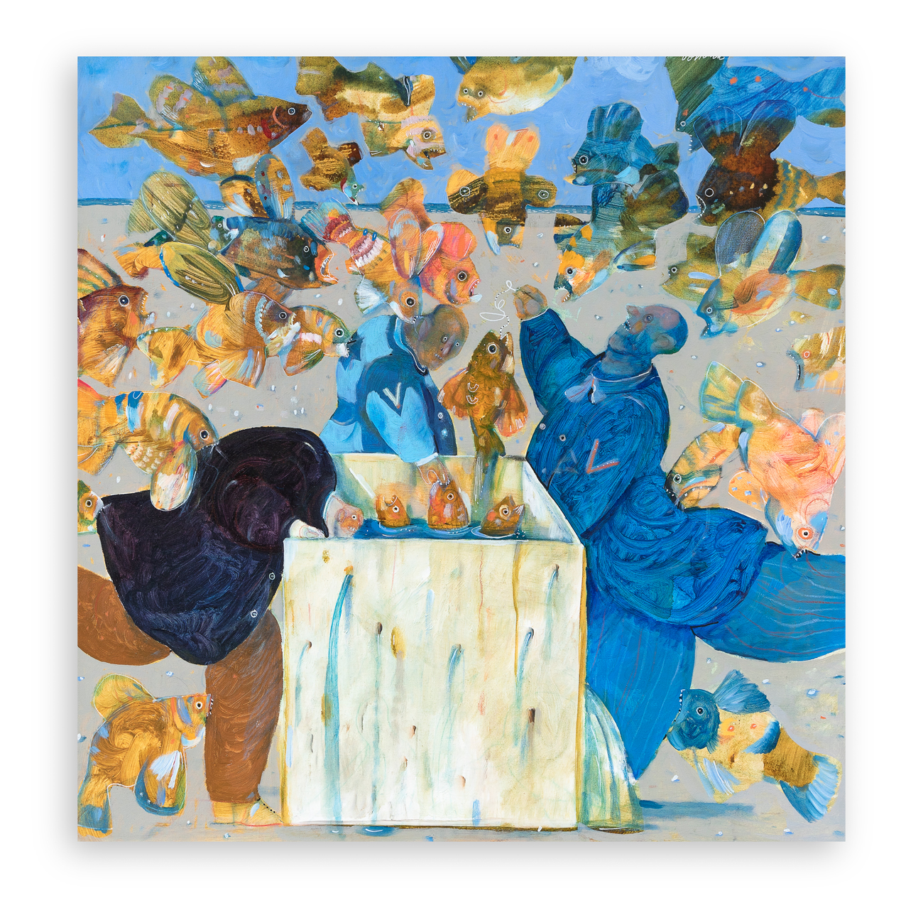 ANTONIO POSSENTI (1933-2016) - 3 pescatori, 1998