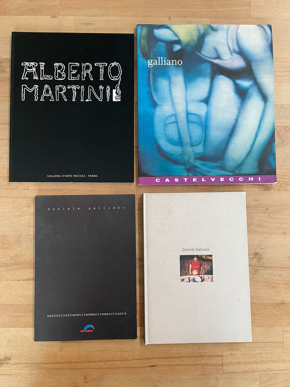 DANIELE GALLIANO E ALBERTO MARTINI - Lotto unico di 4 cataloghi