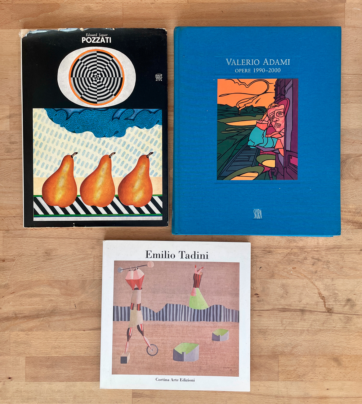 VALERIO ADAMI, EMILIO TADINI E CONCETTO POZZATI - Lotto unico di 3 cataloghi
