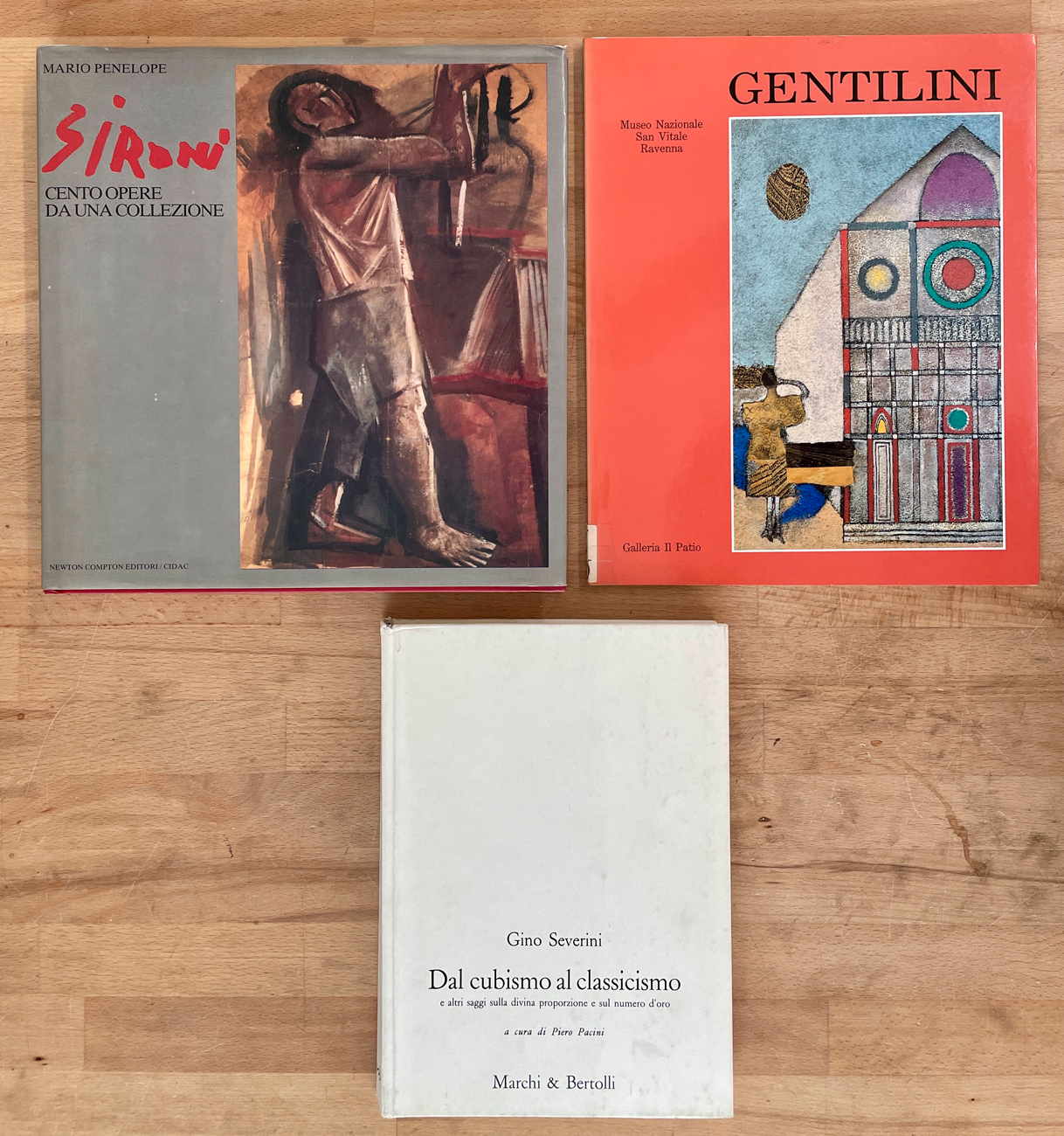 MARIO SIRONI, GINO SEVERINI E FRANCO GENTILINI - Lotto unico di 3 cataloghi
