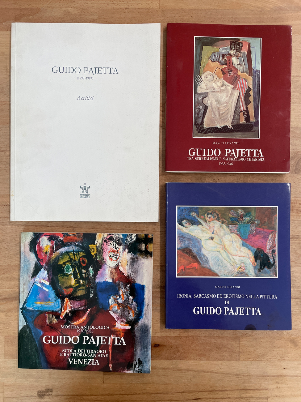 GUIDO PAJETTA - Lotto unico di 4 cataloghi