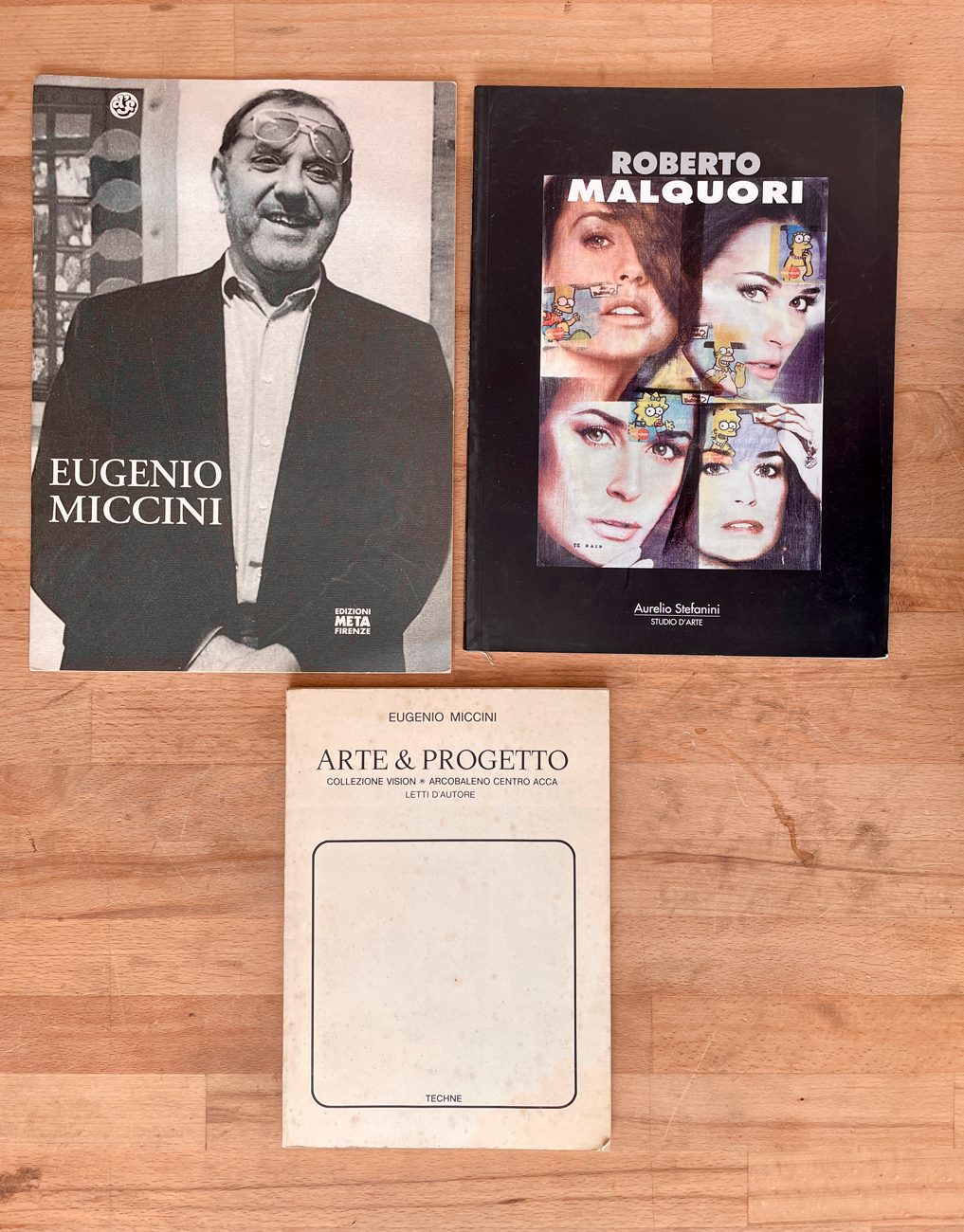 EUGENIO MICCINI E ROBERTO MALQUORI - Lotto unico di 3 cataloghi