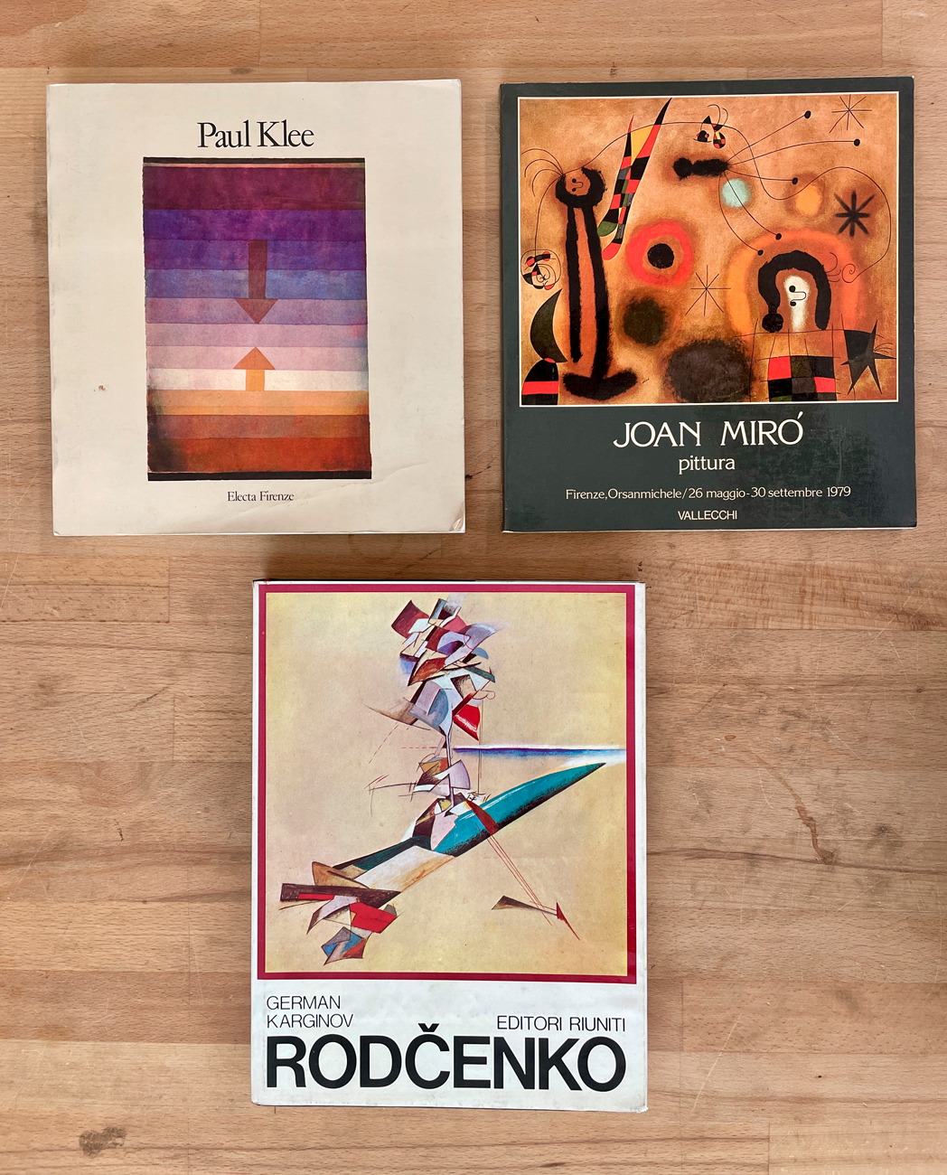 PAUL KLEE, JOAN MIRÓ  E ALEKSANDR RODCENKO - Lotto unico di 3 cataloghi