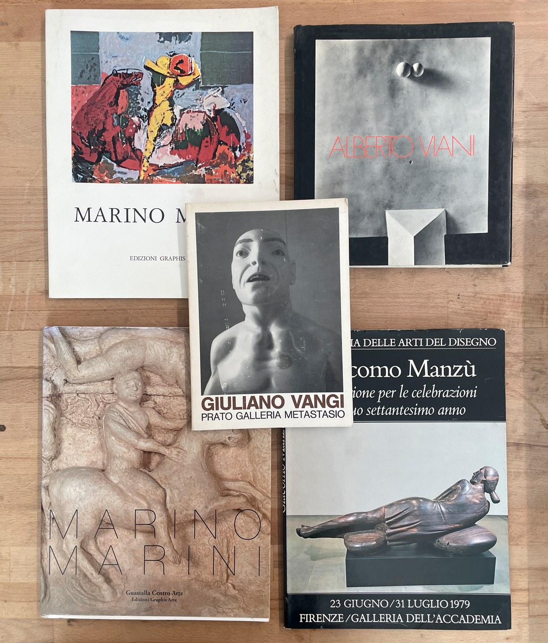 SCULTURA ITALIANA DEL DOPOGUERRA - Lotto unico di 5 cataloghi