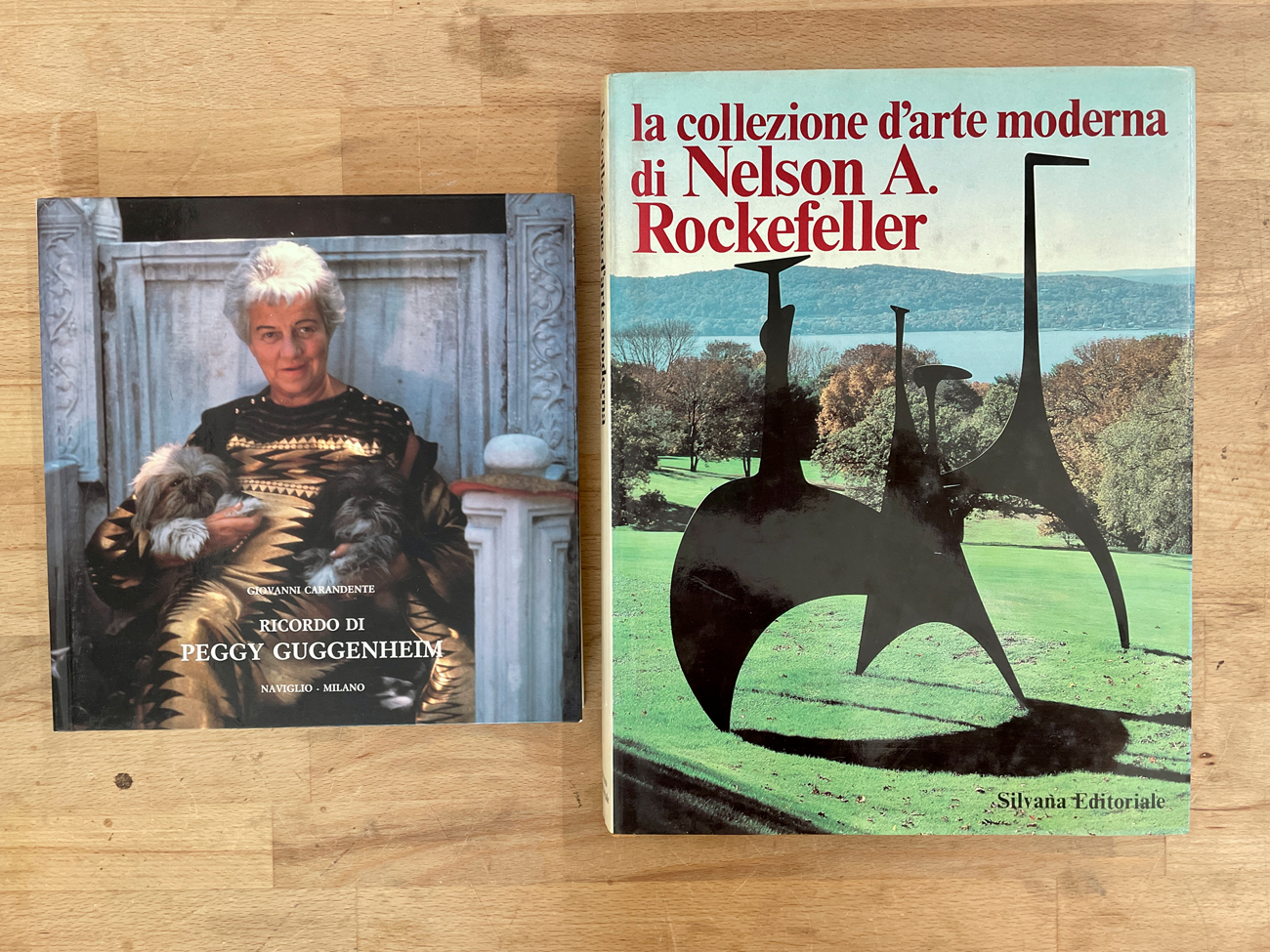 COLLEZIONE ROCKFELLER E PEGGY GUGGENHEIM - Lotto unico di 2 cataloghi