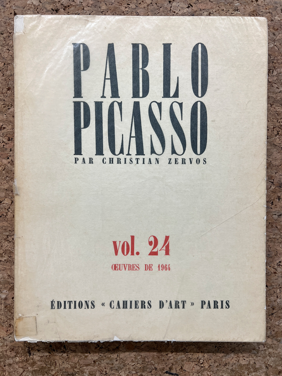 PABLO PICASSO - Pablo Picasso par Christian Zervos. Catalogue Raisonné, Vol.24. œuvres de 1964, 1971