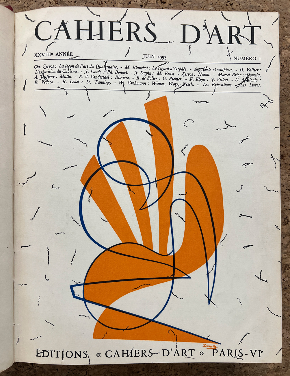 CAHIERS D'ART - REVUE DE L'AVANT-GARDE ARTISTIQUE - Annata completa, 1953