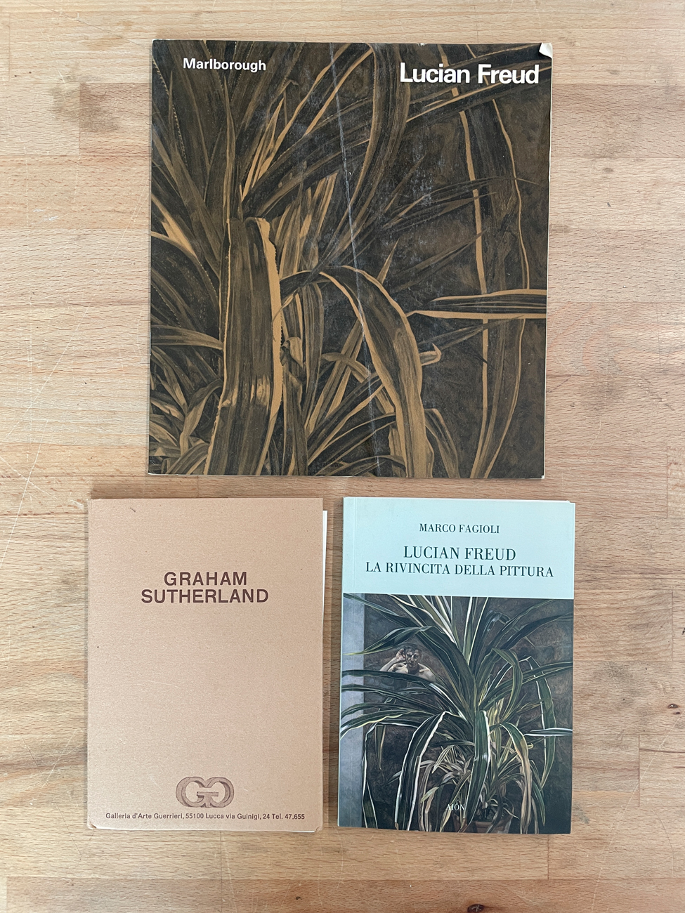 LUCIAN FREUD E GRAHAM SUTHERLAND - Lotto unico di 3 cataloghi