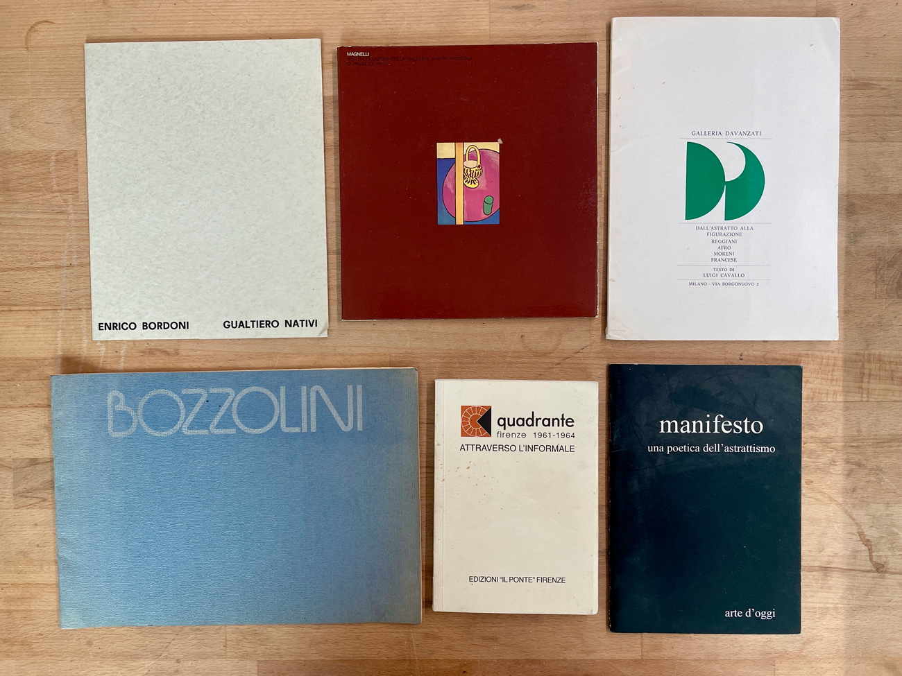 COLLETTIVE D'ARTE DEL DOPOGUERRA - Lotto unico di 6 cataloghi