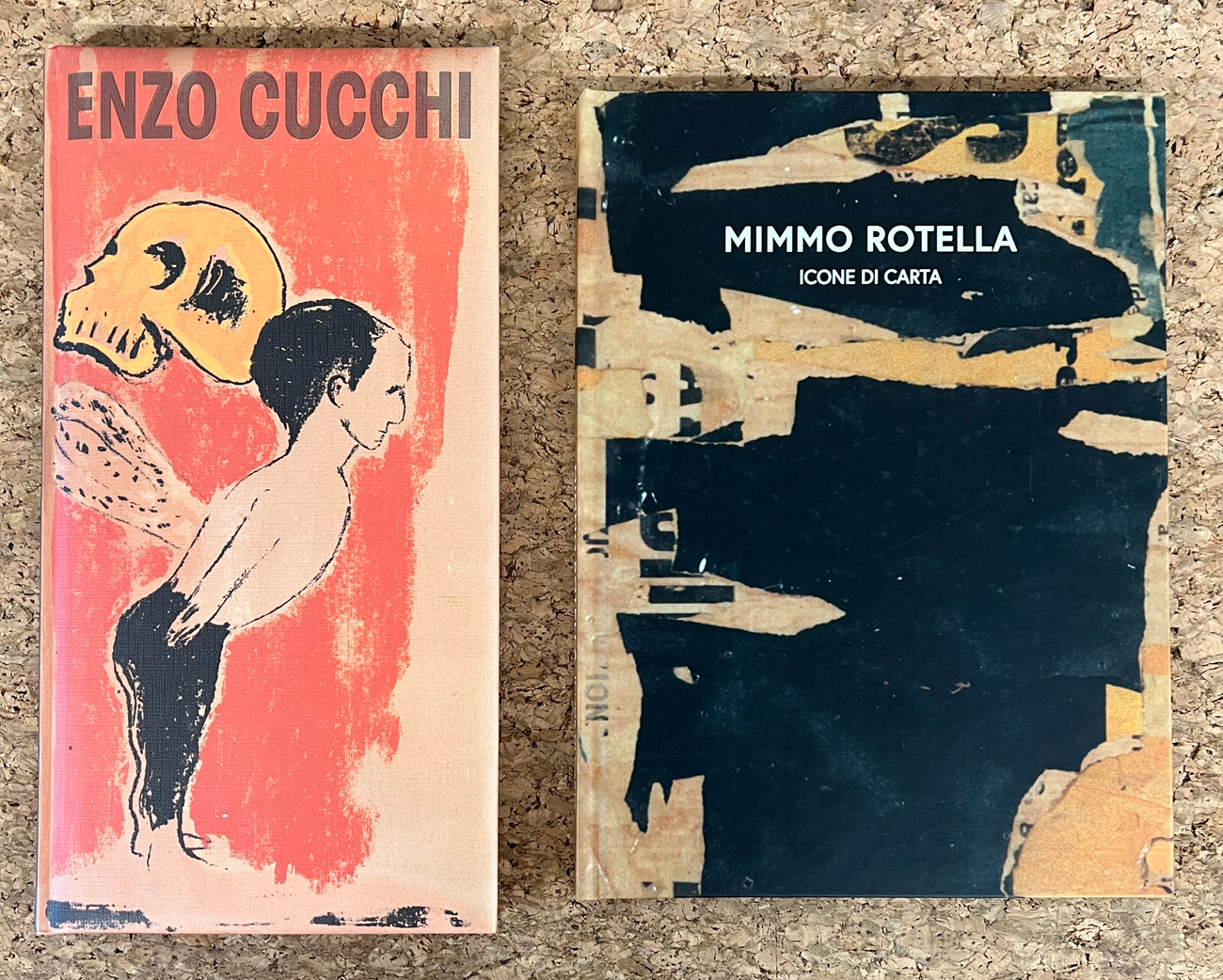 MIMMO ROTELLA E ENZO CUCCHI - Lotto unico di 2 cataloghi