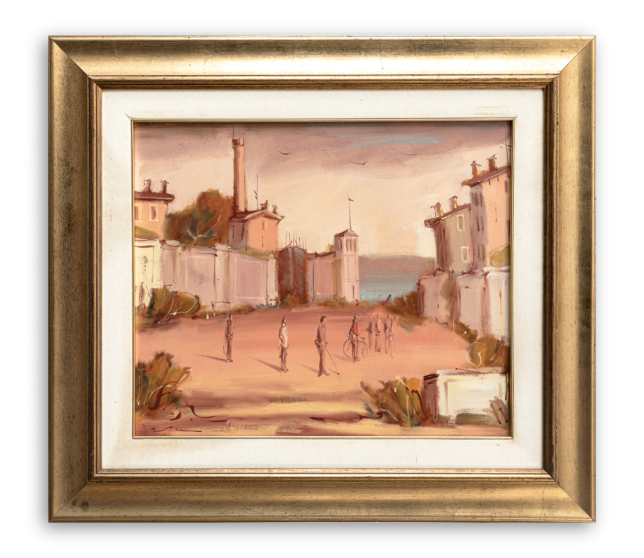 MARIO VERGANI (1938-2008) - Strada a lago, 1977
