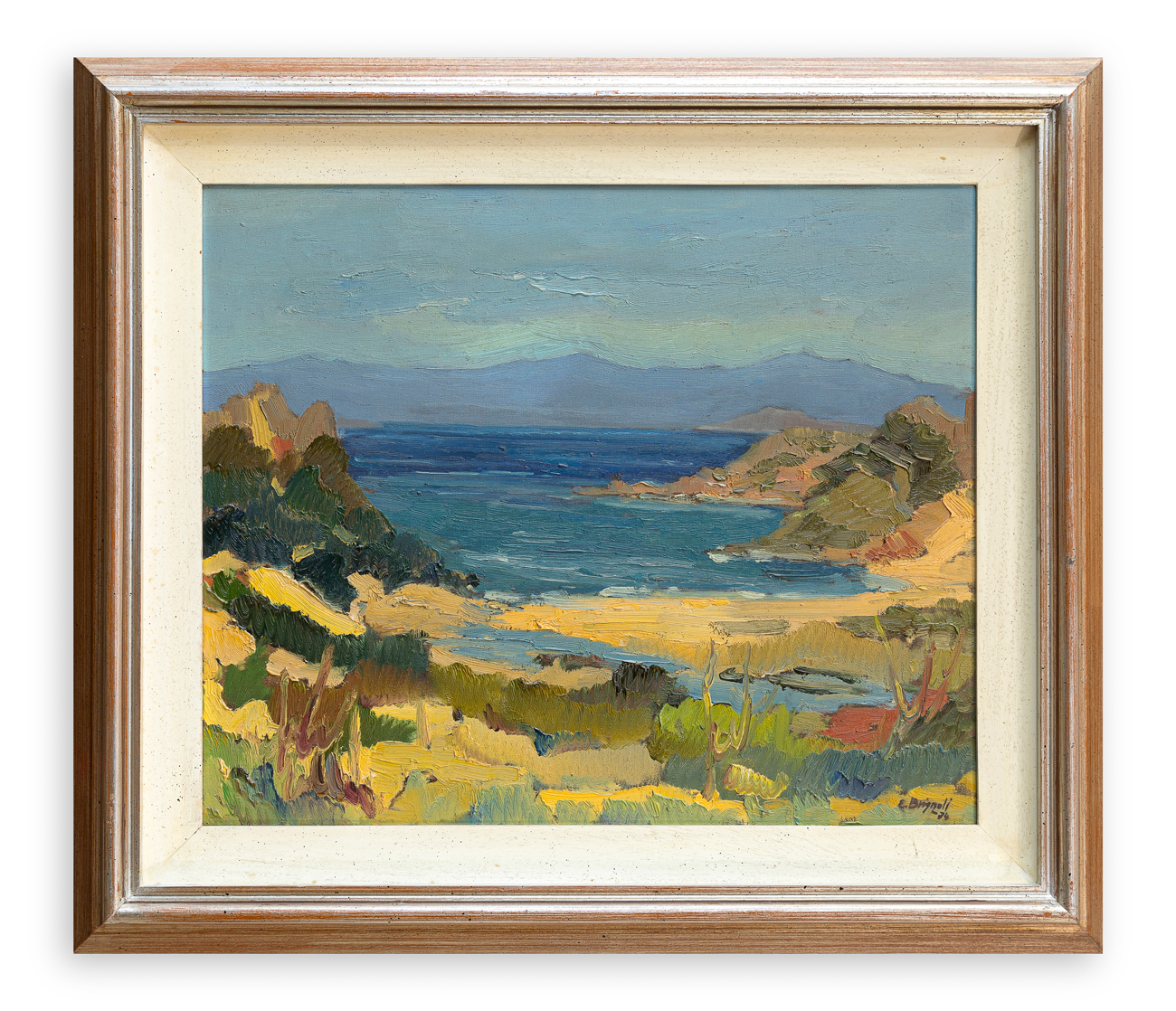 ELDA BRIGNOLI CRIVELLI (1938-?) - Impressioni e colori alla Maddalena, 1974