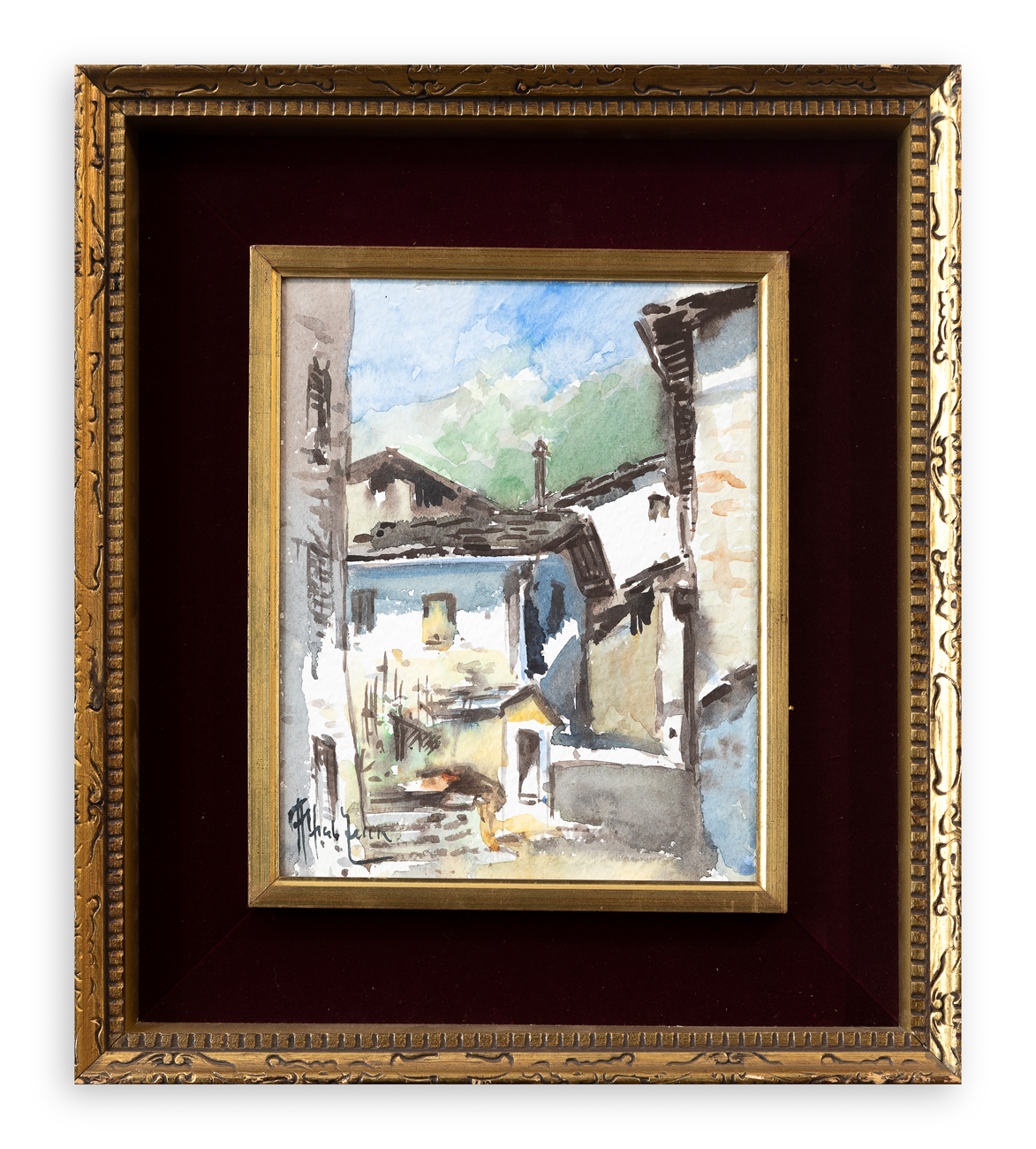 ALFREDO ZECCA (1917-1998) - Rustici in Valmalenco