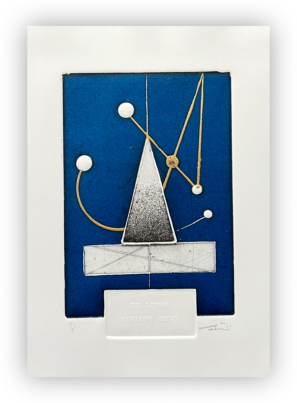 WALTER VALENTINI (1928-2022) - Ex libris Adriano Benzi