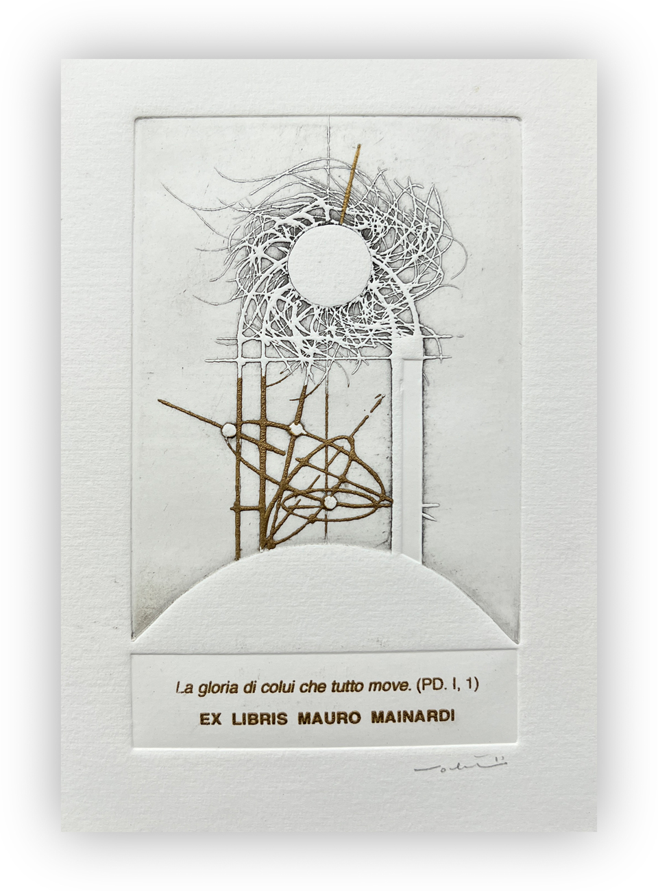 WALTER VALENTINI (1928-2022) - Ex libris Mauro Mainardi