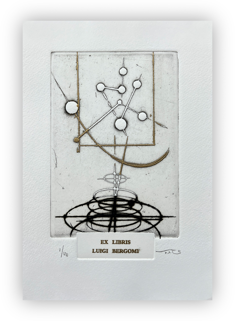 WALTER VALENTINI (1928-2022) - Ex libris Luigi Bergomi