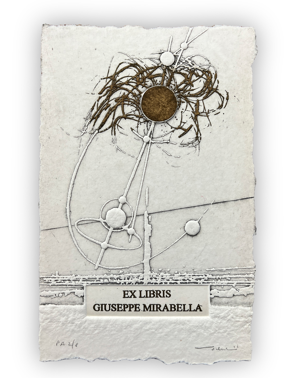 WALTER VALENTINI (1928-2022) - Ex libris Giuseppe Mirabella