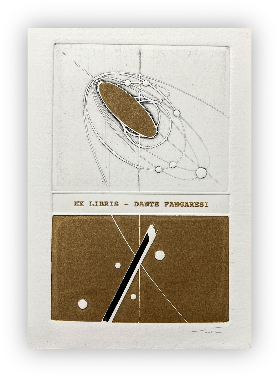 WALTER VALENTINI (1928-2022) - Ex libris Dante Fangaresi