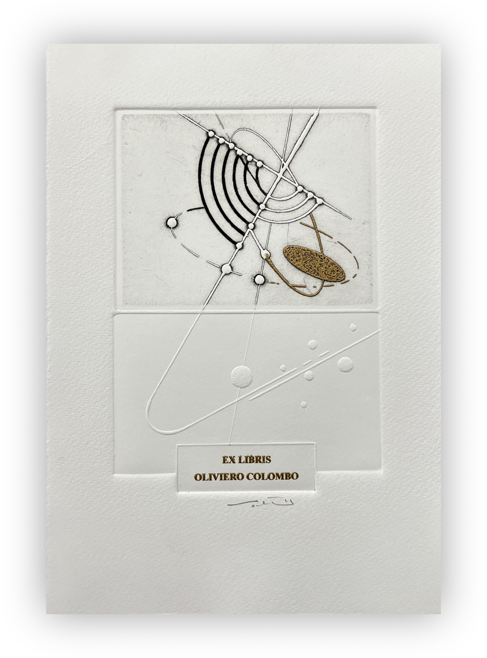WALTER VALENTINI (1928-2022) - Ex libris Olivio Colombo