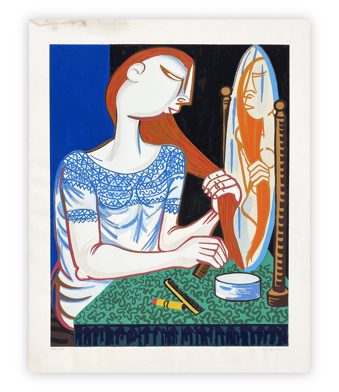 GIUSEPPE MIGNECO (1908-1997) - Donna allo specchio